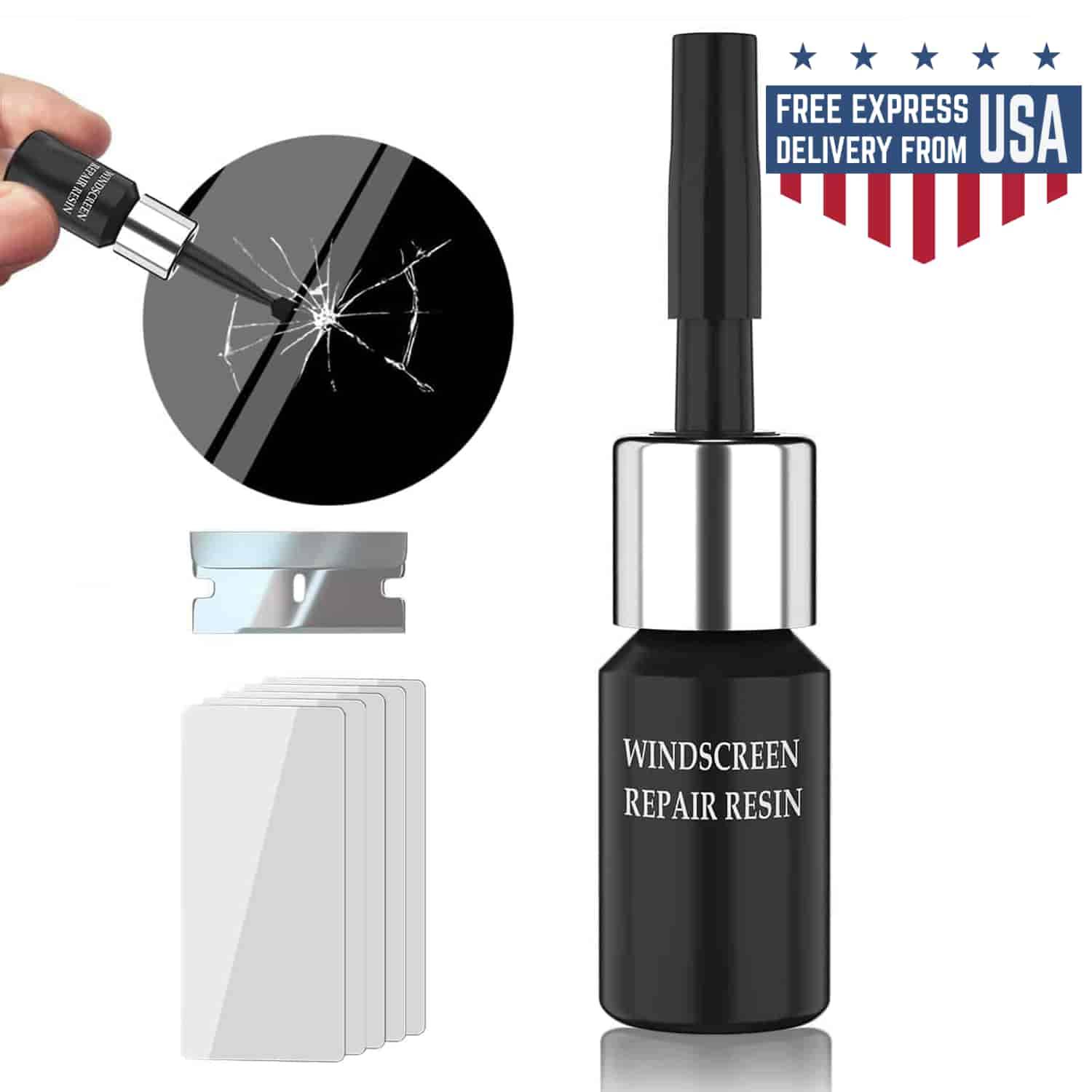 Glass Repair Liquid | Fix Small Chips, Scratches & Cracks Glass Repair Liquid | Fix Small Chips, Scratches & Cracks Best Sellers Car Repair & Specialty Tools