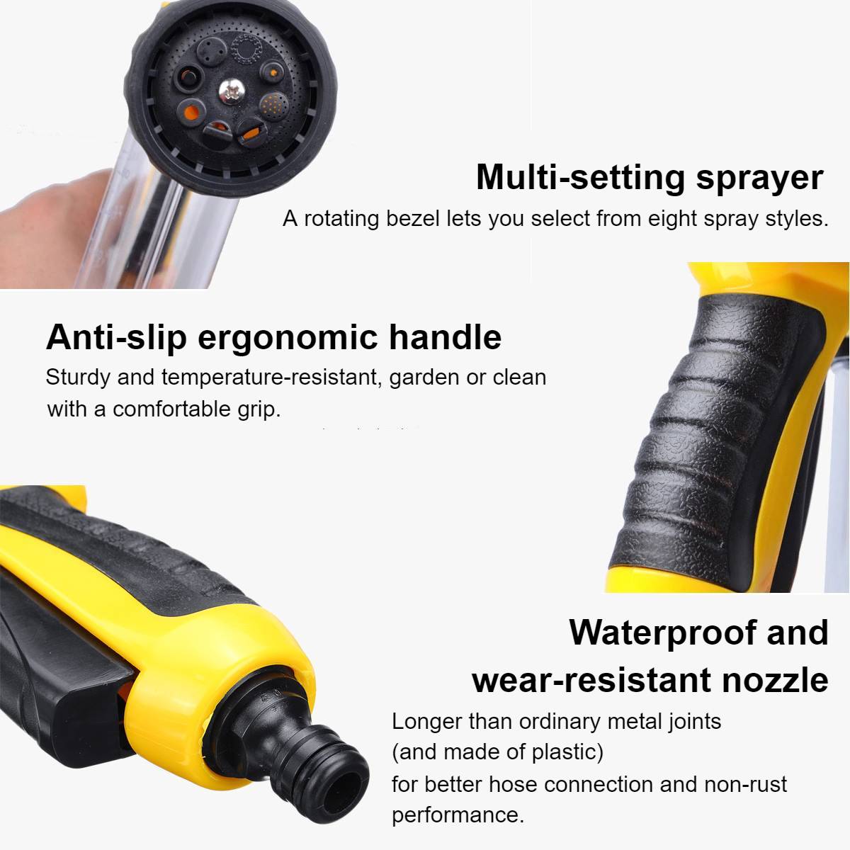Multi-Purpose Hose Sprayer Nozzle Multi-Purpose Hose Sprayer Nozzle Best Sellers Car Cleaning